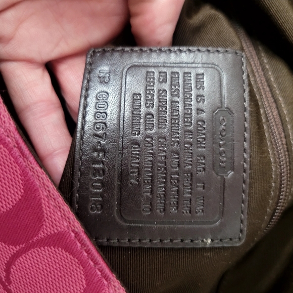 Coach Y2K SOHO Signatute C Pink Brown Leather - Picture 8 of 8